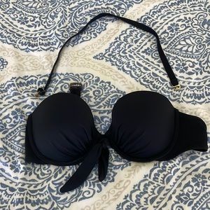 Victoria’s Secret Biofit Black Swim Top Size Small